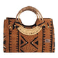 Nasika Mudcloth Tote Handbag _ Brown